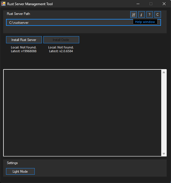 'H' Help Button
